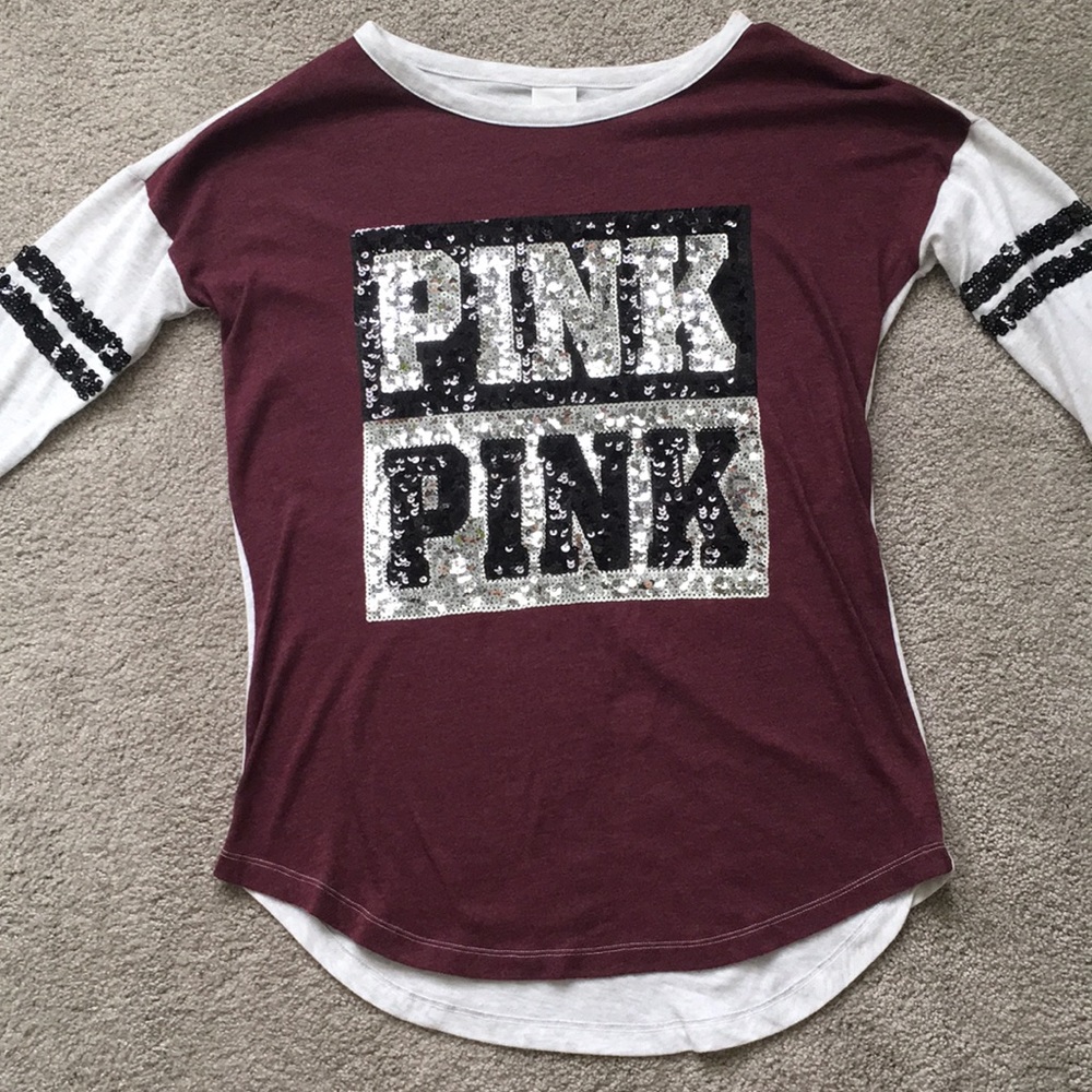Maroon PINK long sleeve top